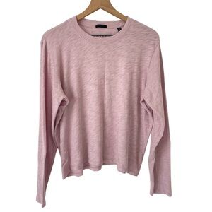 ATM Slub Jersey Tee XL Pink Destroyed Long Sleeve Minimalist Soft Basic Layer